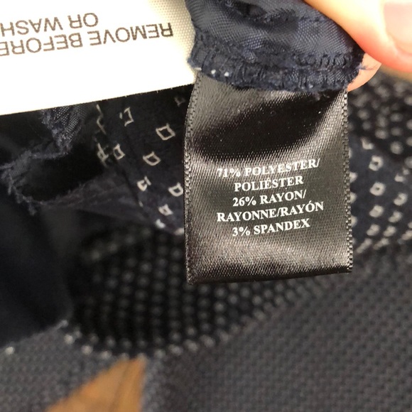 Ann Taylor dotted trousers in navy - Picture 4 of 6